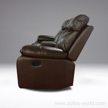 Leather Manual Recliner Loveseats Sofa